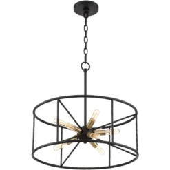 Possini Euro Design La Vista Black Chandelier 20 1/4" Wide Modern Sputnik 9-Light Fixture For Dining Room House Foyer Kitchen Island Entryway Bedroom -Home Improvement Store GUEST de9b4f68 7dc5 4bb7 8e7e 4573ff949dcd
