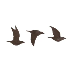 Set Of 3 Metallic Flying Bird Sculptures Wall Decor - Olivia & May -Home Improvement Store GUEST e04a6367 8a62 47ce 9d20 08ef59c03261