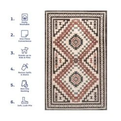 NuLOOM Leighton Machine Washable Southwestern Medallion Area Rug -Home Improvement Store GUEST e07781fc 27f6 404a 9bbf 01078dd13f0d