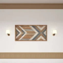 Wood Geometric Handmade Southwestern Wall Decor Gray - Olivia & May 29 Wood Geometric Handmade Southwestern Wall Decor Gray - Olivia & May -Home Improvement Store GUEST e1f59d33 1376 4f35 9111 c03e76b769bd