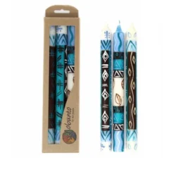 Global Crafts Unscented Hand-Painted Dinner Candles, Boxed Set Of 3 -Home Improvement Store GUEST e2fda848 5c67 4730 82f2 1fe52ef76081