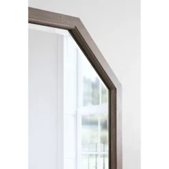 24" X 36" Hogan Framed Octagon Decorative Wall Mirror Gray - Kate & Laurel All Things Decor -Home Improvement Store GUEST e31baf2f 9669 4667 87c6 4ad2c059d071