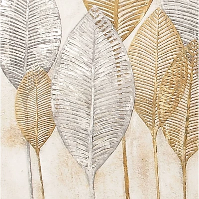 Canvas Leaf Framed Wall Art With Gold Frame Brown - CosmoLiving By Cosmopolitan 6 Canvas Leaf Framed Wall Art With Gold Frame Brown - CosmoLiving By Cosmopolitan - Image 4