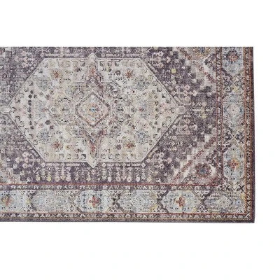 Armant Traditional Medallion, Purple/Gray/Ivory, 2' X 3' Accent Rug 11 Armant Traditional Medallion, Purple/Gray/Ivory, 2' X 3' Accent Rug - Image 9