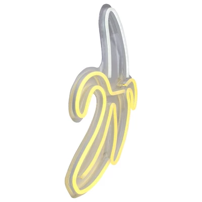 Northlight 18" Yellow LED Neon Style Banana Wall Sign 4 Northlight 18" Yellow LED Neon Style Banana Wall Sign - Image 2