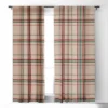 Emanuela Carratoni Tartan Theme On Pink 50" X 96" Single Panel Room Darkening Window Curtain - Deny Designs -Home Improvement Store GUEST e52d0cd0 2f15 4e27 9907 d98e46a192b3