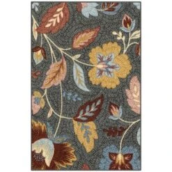 Garden Floral Accent Rug Gray - Maples -Home Improvement Store GUEST e561b53a f906 4ee0 b496 66abbe032e62