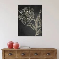 22" X 30" Golden Flower Folklore II By Asia Jensen Framed Canvas Wall Art Black - Amanti Art -Home Improvement Store GUEST e59b7905 452d 4a41 bbfb 499e9b661ec1