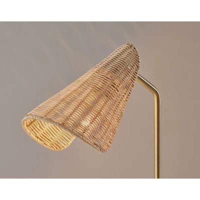 Cove Table Lamp Antique Brass - Adesso 5 Cove Table Lamp Antique Brass - Adesso - Image 3