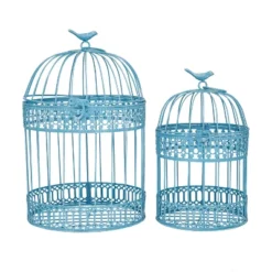Set Of 2 Metal 15.6" Country Cottage Birdcage - Olivia & May -Home Improvement Store GUEST e5d1d9b0 4ccc 4d0e add1 380c847e746e