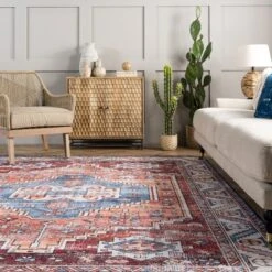 NuLOOM Marli Machine Washable Faded Medallion Area Rug -Home Improvement Store GUEST e6239024 570c 42e6 aac7 d81611d5b9b8