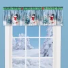 Collections Etc Festive Winter Snowman Christmas Tree Window Valance -Home Improvement Store GUEST e7454dd4 1d1a 40d2 9bea e484a95c30a6