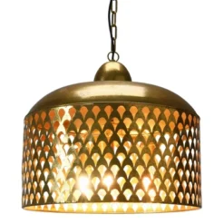 20.25" X 18.5" Metal Pendant Lamp Gold Finish - Storied Home 14 20.25" X 18.5" Metal Pendant Lamp Gold Finish - Storied Home -Home Improvement Store GUEST e7724abd e363 4943 9bf0 e7d954b4055f