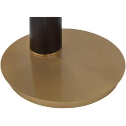 Possini Euro Design Mid Century Modern Arc Floor Lamp 72 1/2" Tall Espresso Warm Gold Metal White Linen Drum Shade For Living Room -Home Improvement Store GUEST e7946ad1 d483 447b a6b8 dc1d28fdf264