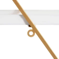 30.5" X 31.75" Daxton Wood And Metal Wall Shelf White - Kate & Laurel All Things Decor -Home Improvement Store GUEST e842f86c fe4e 496d b72c b1a3453c93af