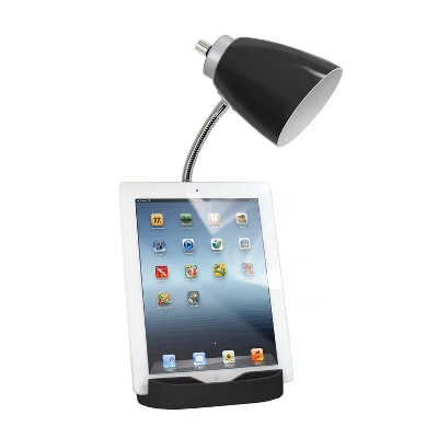 Gooseneck Organizer Desk Lamp With IPad Tablet Stand Book Holder And Charging Outlet - LimeLights 4 Gooseneck Organizer Desk Lamp With IPad Tablet Stand Book Holder And Charging Outlet - LimeLights - Image 2