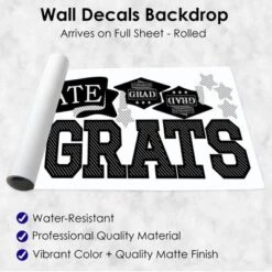 Big Dot Of Happiness Graduation Cheers Party Photo Backdrop - Wall Decals -Home Improvement Store GUEST eafd7743 60e1 400f 9de4 602363eb7a70