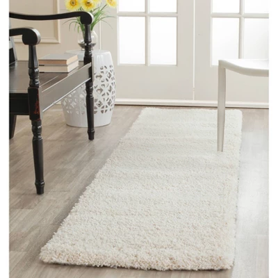 2'x8' Runner Ivory Solid Shag/Flokati Loomed - Safavieh 4 2'x8' Runner Ivory Solid Shag/Flokati Loomed - Safavieh - Image 2