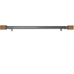 Linen Avenue Wood Rectangle Curtain Rod