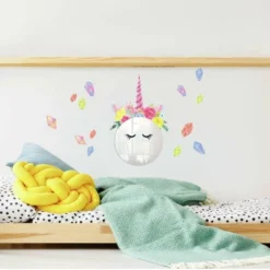 Floral Unicorn Mirror Wall Decal - RoomMates
