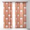 Schatzi Brown Norr Flower Orange Single Panel Sheer Window Curtain - Deny Designs -Home Improvement Store GUEST ecb90fbc 206a 4276 aec4 23a7f7b34b4c