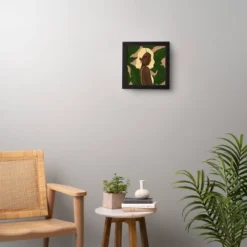 12" X 12" Nawaalillustrations Blonde Framed Wall Art Black - Deny Designs -Home Improvement Store GUEST ecfce318 81cd 483a b3c4 223bbcef316f