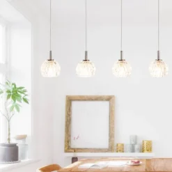 Lanson Pendant Chrome/Clear - Safavieh -Home Improvement Store GUEST ed6e1f75 1e95 4c6b 8bdb 5fbeb9b0d3fc