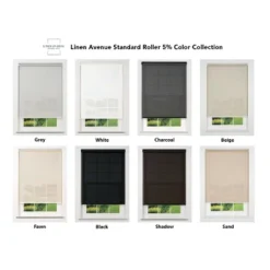 Linen Avenue Cordless 1% Solar Screen Standard Roller Shade, Black, Charcoal, And Gray -Home Improvement Store GUEST edf3bca7 eafe 4651 a0a2 24f4cb09dc1e