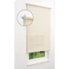 Linen Avenue Cordless 5% Solar Screen Standard Roller Shade, White, Fawn, And Sand