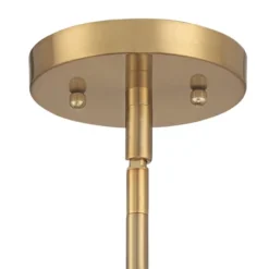 Possini Euro Design Satiny Gold Pendant Chandelier 27 1/4" Wide Modern Clear Glass Shades 5-Light Fixture For Dining Room House -Home Improvement Store GUEST ee90e954 6b8c 4461 9f11 fcd1f91b7101