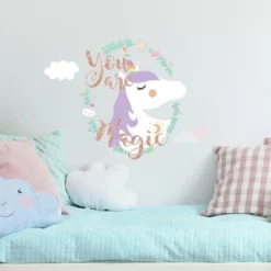 Unicorn Magic Peel And Stick Giant Wall Decal - RoomMates -Home Improvement Store GUEST ef826a36 cd58 48a3 9af3 eb4249e66553