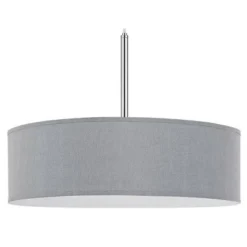 18" X 18" X 14" LED Metal Dimmable Pendant With Diffuser And Hardback Fabric Shade Gray - Cal Lighting -Home Improvement Store GUEST f01e4e10 ffae 4a14 a957 520c0ff57ffc