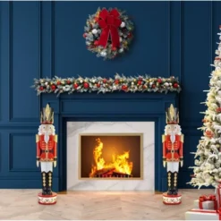 Haute Decor 37" Christmas Nutcracker Outdoor Decor Red/Black 5 Haute Decor 37" Christmas Nutcracker Outdoor Decor Red/Black -Home Improvement Store GUEST f2eb6a7d 036b 4250 bded 680fd5dc665b