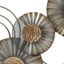 LuxenHome 47" W Distressed Metal Modern Flower Wall Decor -Home Improvement Store GUEST f3c7a62a 86c8 45d5 b4a3 eeacf310b5cc