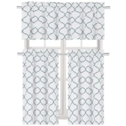 Kate Aurora Living Shabby Trellis 3 Piece Café Kitchen Curtain Tier And Valance Set -Home Improvement Store GUEST f5ff7a7c 93e7 490e a777 a737deafbaf1