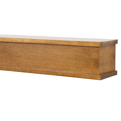 Modern Ember Muirwood Maple Wood Fireplace Mantel Shelf | Elegant Transitional Design With Symmetrical Top & Bottom Molding - Wall Mounted 3 Modern Ember Muirwood Maple Wood Fireplace Mantel Shelf | Elegant Transitional Design With Symmetrical Top & Bottom Molding - Wall Mounted