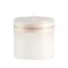 Northlight 3.25" White Traditional Cylindrical Outdoor Pillar Candle