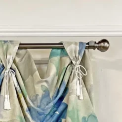 RLF Home Linen Floral Victory Swag Natural 54"W X 26"L For Windows Up To 48"W