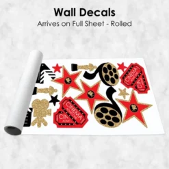Big Dot Of Happiness Red Carpet Hollywood - Peel And Stick Movie Theater Decor Vinyl Wall Art Stickers - Wall Decals - Set Of 20 -Home Improvement Store GUEST fbe6f448 d7be 4196 b694 5cc283495101