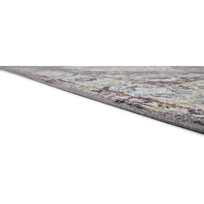 Armant Traditional Medallion, Purple/Gray/Ivory, 2' X 3' Accent Rug 3 Armant Traditional Medallion, Purple/Gray/Ivory, 2' X 3' Accent Rug