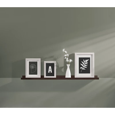 32" X 4" Border Shelf Espresso - Dolle Shelving 3 32" X 4" Border Shelf Espresso - Dolle Shelving