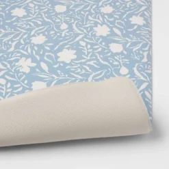 30" X 18" Floral Comfort Mat Blue - Threshold™ -Home Improvement Store GUEST ff17f1bd de29 42cd a7a2 387bf1ddee59