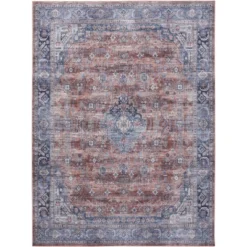 Nourison Washable Brilliance Vintage Medallion Indoor Rug -Home Improvement Store GUEST ff9d7191 7ec4 4172 a256 df4255b10827
